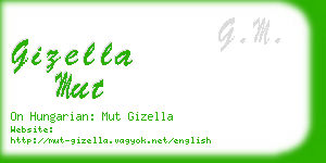 gizella mut business card